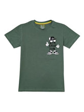 Gini and Jony Boys Olive Graphic Print Cotton Half Sleeves T-Shirt 3-4 Years - Goyalsons ShopMax