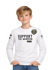 Boys White Typographic Print T-Shirts
