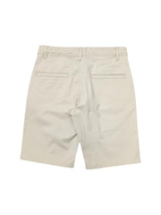 Gini and Jony Boys Beige Solid Cotton Fixed Waist Bermuda 4-5 Years