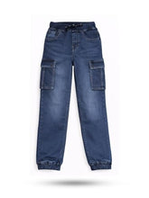 Boys Dark Blue Washed Jeans