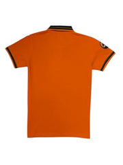 Gini and Jony Boys Orange Patch Cotton Half Sleeves Polo T-Shirt 11-12 Years - Goyalsons ShopMax