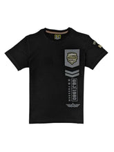 Gini and Jony Boys Black Typography Cotton T-Shirt Half Sleeves 3-4 Years