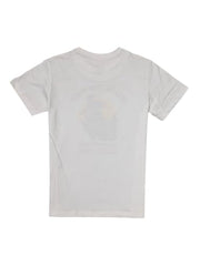 Gini and Jony Boys White Graphic Print Cotton Half Sleeves T-Shirt 3-4 Years