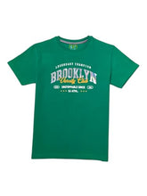 Gini and Jony Boys Green Typography Cotton Half Sleeves T-Shirt 4-5 Years