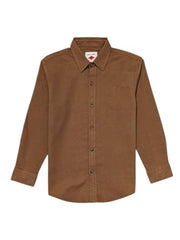 Gini and Jony Boys Brown Solid Cotton Full Sleeves Shirt 3-4 Years