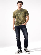 Status Quo Unknown Saviour Vintage Wash Graphic T-Shirt Olive