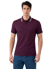 Status Quo Wine Textured Polo T-Shirt