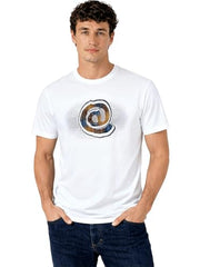 Status Quo White Graphic Print T-Shirt