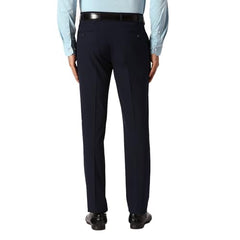 Park Avenue men's slim fit blue formal trousers, tailored lower dress pants with a sleek fit and classic style.