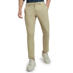 Colorplus Men Slim Fit Print Pattern Cotton Blend Flat Front Casual Trouser (Size: 40)-CMTR11990-H4