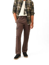 THE BEAR HOUSE Mens Fashion Cargo Pants | Comfortable Stretch Fit | Multi-Pocket Casual Bottoms for Everyday Style Light Brown