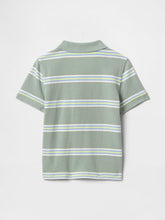 GAP Infants Striped Relaxed Fit Polo T-Shirt, Green, 5Y
