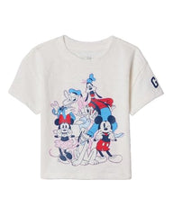 GAP Kids Girls Graphic?Print Relaxed?Fit Knitted T?Shirt, White,2Y - Goyalsons ShopMax