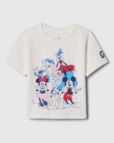 GAP Kids Girls Graphic?Print Relaxed?Fit Knitted T?Shirt, White,2Y