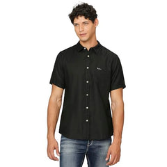 White Short Sleeve Pure Linen Shirt