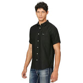 White Short Sleeve Pure Linen Shirt