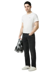 Pepe Jeans Men Black Straight Fit Solid Jeans