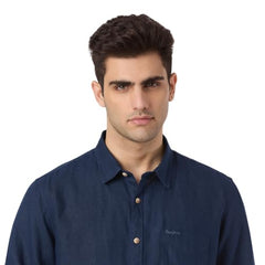 Pepe Jeans Men's Regular Shirt (PM308998_Blue