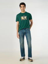 Pepe Jeans Men Green Printed Short Sleeves Tshirts