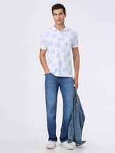 Pepe Jeans Men Blue Printed Short Sleeves Tshirt