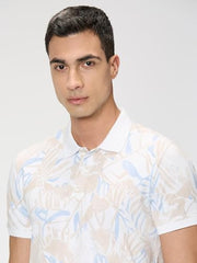 Pepe Jeans Men White Printed Short Sleeves Tshirt
