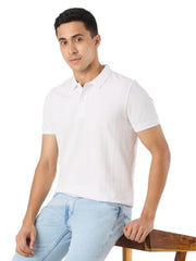 Pepe Jeans Men White Solid Short Sleeves Tshirt