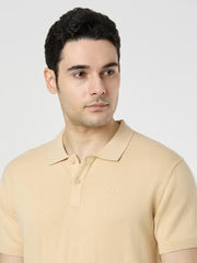 Pepe Jeans Mens Off White Solid Short Sleeves Sweater