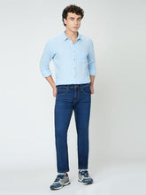 Pepe Jeans Blue Solid Mens Long Sleeves Shirt