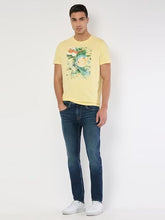 Pepe Jeans Men Yellow Printed Short Sleeves Tshirt