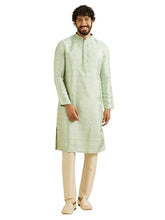 Manyavar Men's Brocade Thread Embroidery Kurta Set