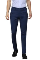 Louis Philippe Men's Slim Pants (LPTFMSLF272740_Medium Blue