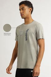 Reebok_Men's_Regular Fit_Lifestyle T Shirt 4 E_Limestone_Size_2XL_Tshirt