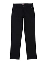 Gini & Jony Boys Black Solid Woven Trouser Fixed Waist 6-7 Years