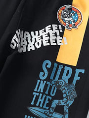 Gini & Jony Boys Black Track Pant 8-9 Years