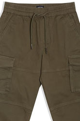 Allen Solly Boys Olive Regular Fit Solid Jogger Pants