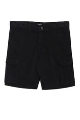 Allen Solly Boys Black Regular Fit Solid Shorts