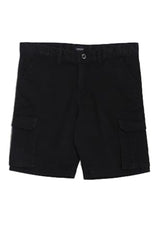 Allen Solly Boys Black Regular Fit Solid Shorts