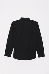 Allen Solly Boys Black Slim Fit Textured Casual Shirt