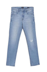 Allen Solly Boy's Slim Jeans (ABDNESLFY29246_Light Blue