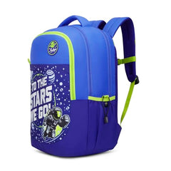 Skybags Klan 37L Astronaut Blue Casual Backpack for Boys & Girls with 3 Compartments & Adjustable Shoulder Strap | Quick Access Front Pocket | Pencil Pouch | Perfect for School & Travel - Unisex