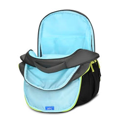 Skybags Klan 37L Astronaut Black Casual Backpack for Boys & Girls with 3 Compartments & Adjustable Shoulder Strap | Quick Access Front Pocket | Pencil Pouch | Perfect for School & Travel - Unisex