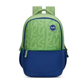 Skybags Klan Plus 37L Caligraphy Green Casual Backpack for Boys & Girls with 3 Compartments & Adjustable Shoulder Strap | Quick Access Front Pocket | Pencil Pouch | Perfect for School & Travel- Unisex