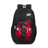 Skybags Kenshi 34L Dragon Warrior Black Casual Backpack for Boys & Girls with 3 Compartments & Adjustable Shoulder Strap | Quick Access Front Pocket | Rain Cover | Perfect for School & Travel - Unisex