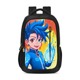 Skybags Manga 27L Anime Black Casual Backpack for Boys & Girls with 3 Compartments & Adjustable Shoulder Strap | Quick Access Front Pocket | Air-Mesh Back Panel | Perfect for School & Travel - Unisex