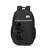 Skybags Kenshi 34L Stealth Black Casual Backpack for Boys & Girls with 3 Compartments & Adjustable Shoulder Strap | Quick Access Front Pocket | Rain Cover | Perfect for School & Travel - Unisex