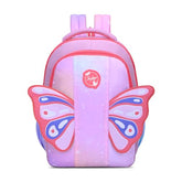 Skybags Buddy Prime 20L Butterfly Wings Pink Casual Backpack for Boys & Girls with 3 Compartments & Adjustable Shoulder Strap | Side Pocket | Air-Mesh Back Panel | Perfect for School & Travel - Unisex