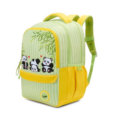 Skybags Mimi Panda 20L Yellow Casual Backpack for Girls with 3 Compartments & Adjustable Shoulder Strap | Quick Access Front Pocket | Side Pockets | Air Mesh Back Panel | Perfect for School & Travel