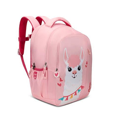 Skybags Mimi Llama 20L Pink Casual Backpack for Girls with 3 Compartments & Adjustable Shoulder Strap | Quick Access Front Pocket | Side Pockets | Air Mesh Back Panel | Perfect for School & Travel