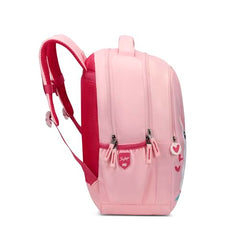 Skybags Mimi Llama 20L Pink Casual Backpack for Girls with 3 Compartments & Adjustable Shoulder Strap | Quick Access Front Pocket | Side Pockets | Air Mesh Back Panel | Perfect for School & Travel