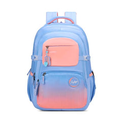 Skybags Riva 37L Blue Casual Backpack for Girls with 3 Compartments & Adjustable Shoulder Strap | 16 Inch Padded Laptop Sleeve | Detachable Happy Pouch & Secret Pocket | Perfect for School & Travel